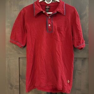 Nick Danger Pique Polo. Red Men’s size Large.